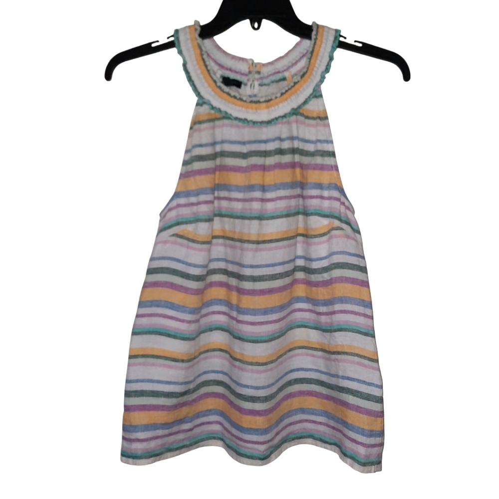 Talbots Sleeveless Striped Blouse Small